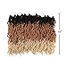 FASHION IDOL Nu Faux Locs Crochet Hair 18 Inch Natural Wavy Soft Locs Crochet Hair 6 Bundles Crochet Dreadlocks Extensions for Black Women Natural Brown & Gold & 613 (TT4/27/613)