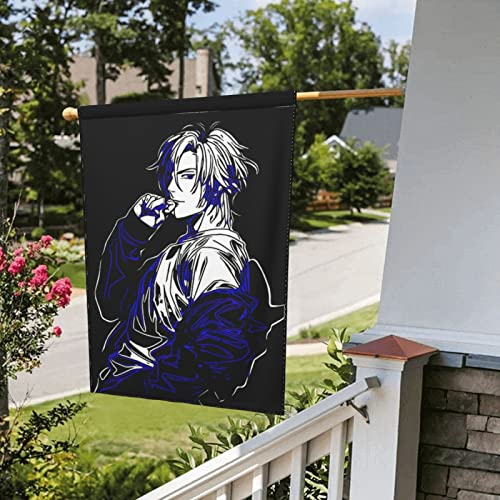 Anime Banana Fish Garden Flag Welcome Summer Vertical Double Sided Yard Flag Outdoor Decor Holiday Garden Flags For Outside Patio Porch Lawn 12.5"X18" #TOP4