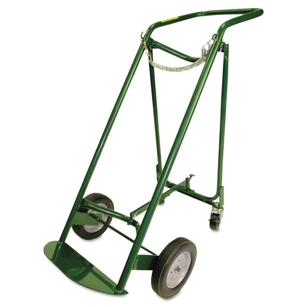 Harper Trucks MG-470C40 46-Inch High by 20-Inch Wide Large Oxygen Hand Truck with 8-Inch Semi-Pneumatic Conductive Wheels and Two Rear Casters