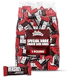 Special Dark Chocolate Snack Size Candy Bars 1lb - Bulk Pack Halloween Candy Individually Wrapped Mini Dark Chocolate Bars for Parties, Candy Buffets, Office Snacks & Treats