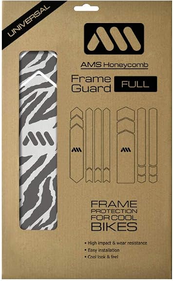All Mountain Style AMS High Impact Frame Guard Full Semi-Transparent   Protects your bike from scratches and dings