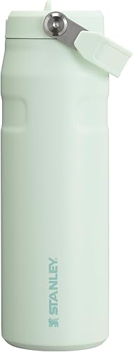 Miniatura 45 de Stanley IceFlow - Botella de agua con pajilla abatible 2.0 de 16 onzas, popote integrado con apertura más grande, ligera y resistente a fugas, acero