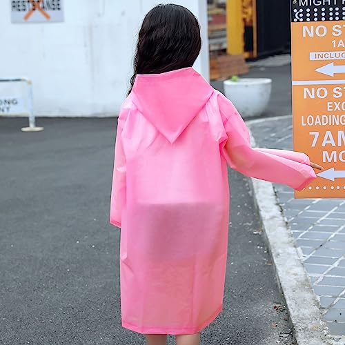 Image of Rain Ponchos Raincoats for Kids, 2 Packs Rain Coats Jacket Reusable with Hood for Boys Girls Disney Hiking Camping Outdoor