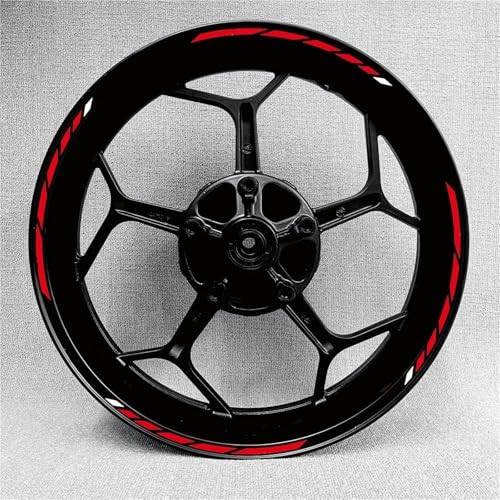 Felgen Aufkleber Felgenaufkleber Für Kawasaki Für Ninja 125 250 300 400 650 17 Zoll – Reflektierende Aufkleber Für Felgen Und Naben Motorrad Dekor Felgenaufkleber(Farbe 9)