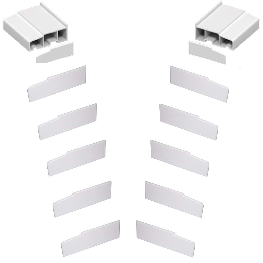 5 x Pair of White 85mm Window Cill End Caps - Suitable for Many Manufacturers uPVC Window cills