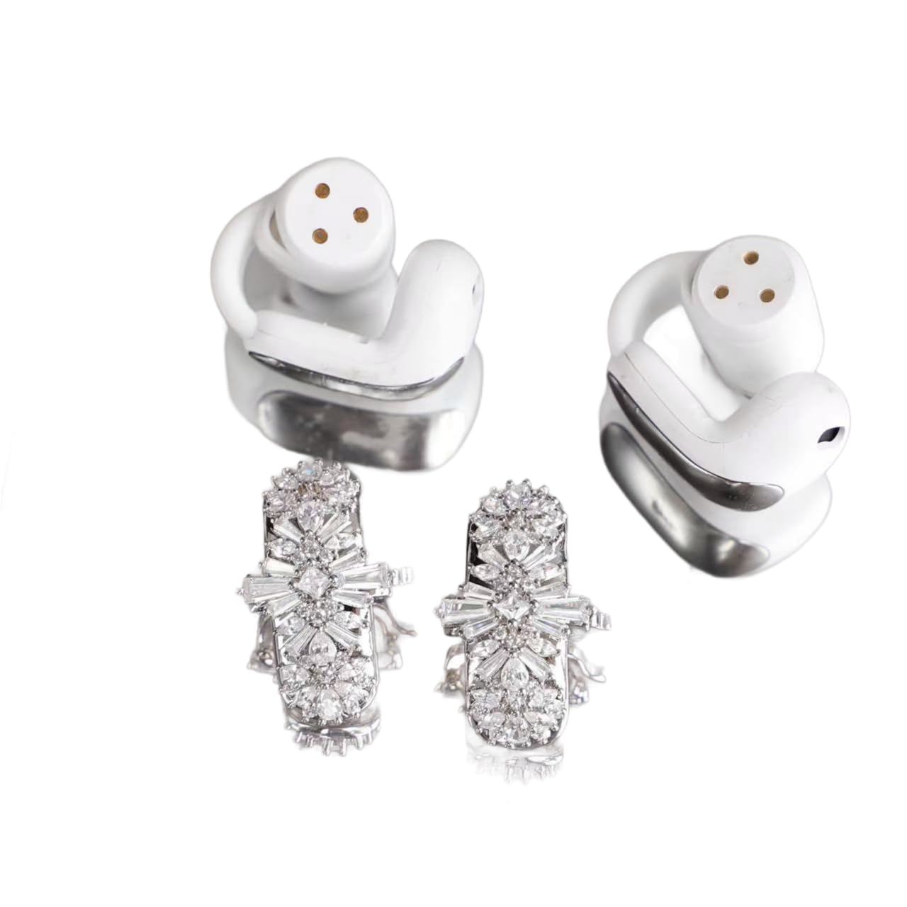 Clip On Earbuds Earrings for Bose Headphone - No Earbuds, Earring Headphones for Women, Accessory Jewelry for Bose Earphone