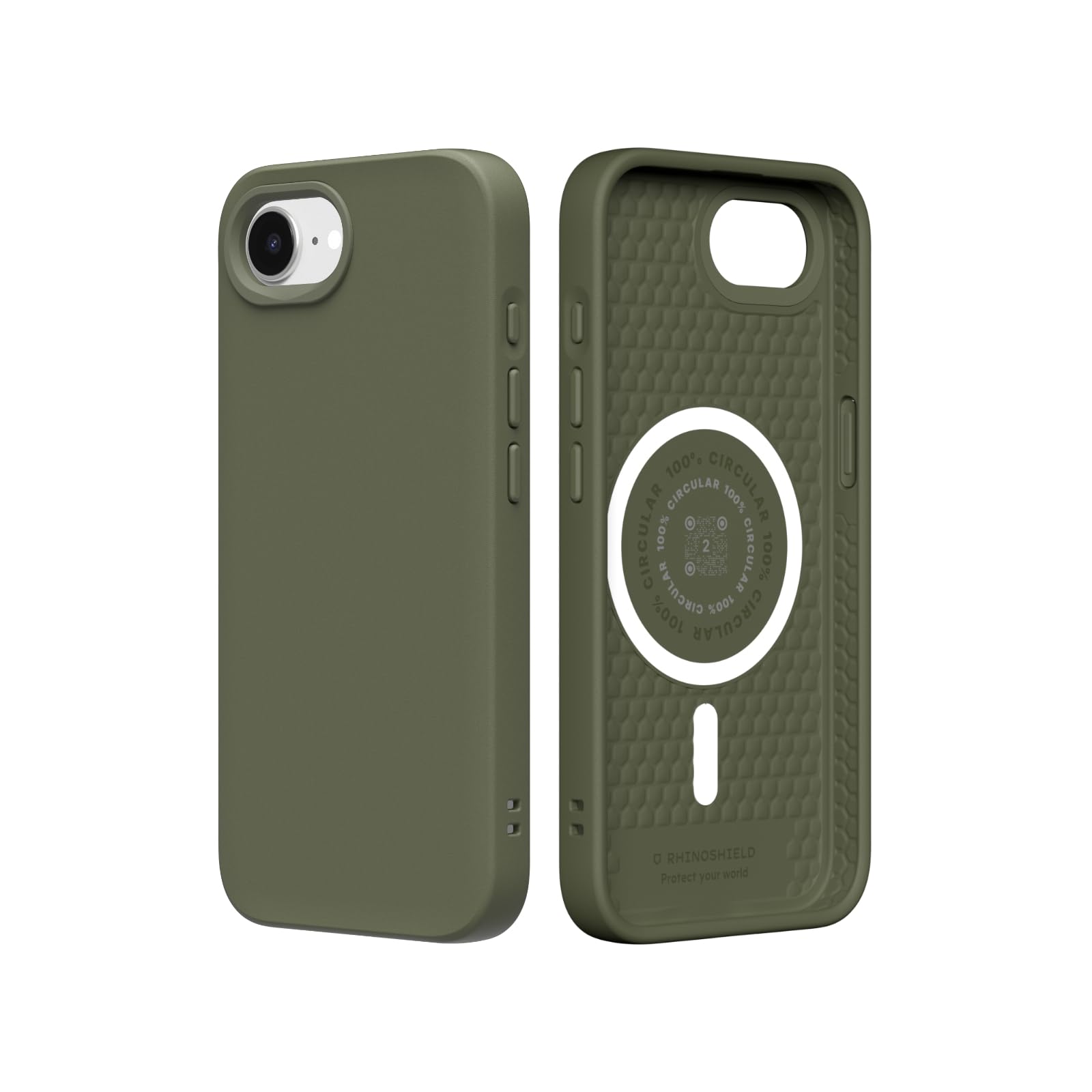 Coque iPhone 17e RhinoShield SolidSuit Magsafe vert algue fine et anti-choc - 9