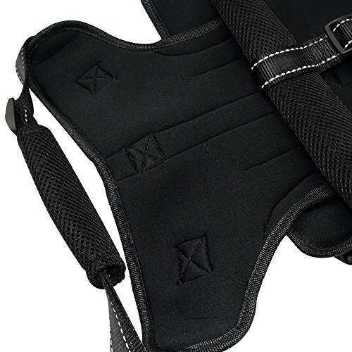 Didog Multi-Use Escape Proof Dog Harnesses For Escape Artist Dogs,Reflective Adjustable Vest Harlter With Durable Handle And Leash Ring For Medium Large Dogs Hiking Walking Trails,Black,M Size #TOP1