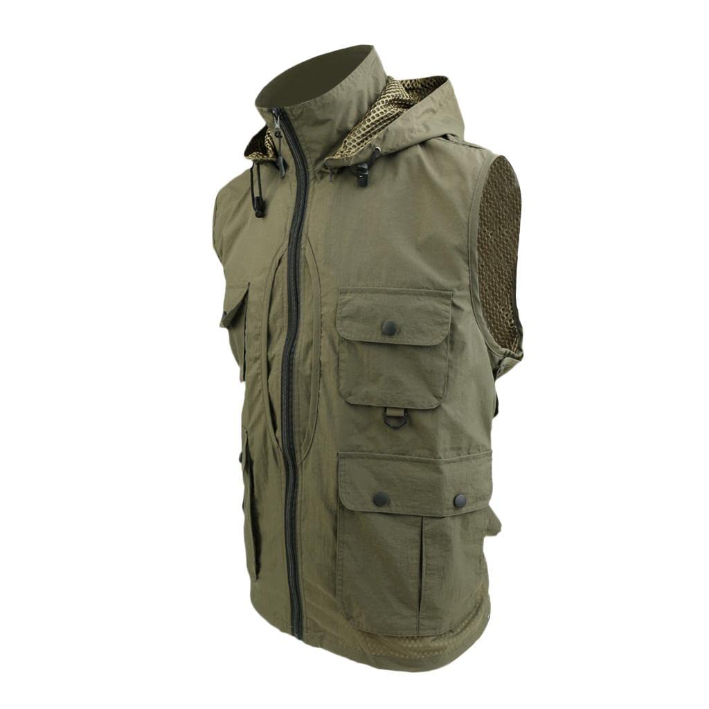 Multi-Pockets Waistcoat Causal Travelling Photography Detachable Vest M|Clothing, Shoes & Accessories | Mens Clothing | Coats & Jackets-picture-30