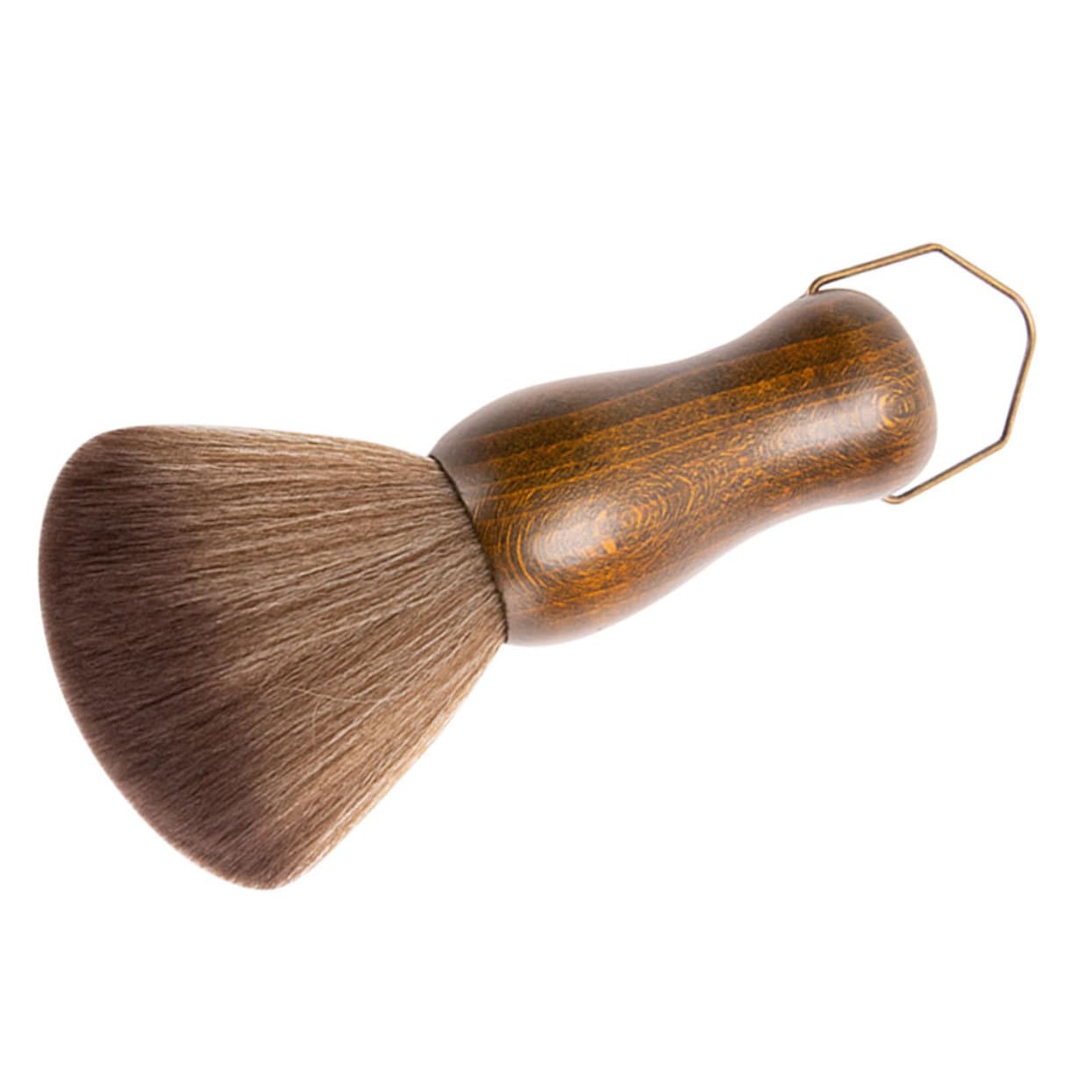 Ipetboom Neck Duster Brush for Hair Salon Soft Hair Cleaning Brush with Hook for Men Shaving and Hairdressing Multi Functional Hair Sweep Tool for Barbers and Home Use