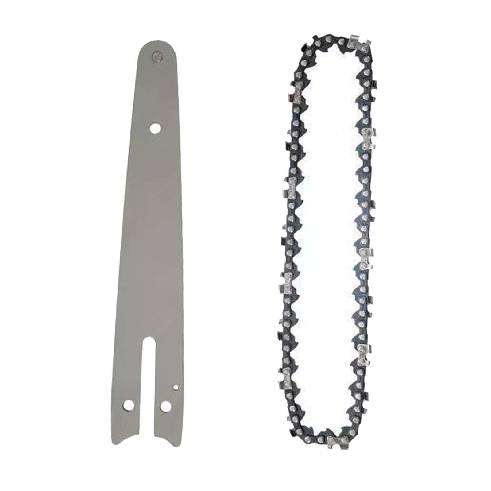 Juego de 3 cadenas de sierra guía y barra guía para cortar pisos laminados de madera contrachapada de 8 pulgadas, plata, 8 pulgadas