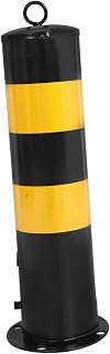 Gatuida Traffic Safety Delineator Post Heavy Duty Steel Barrier for Road Construction Impact Resistant with Base for Parking Lot and Traffic Control Use