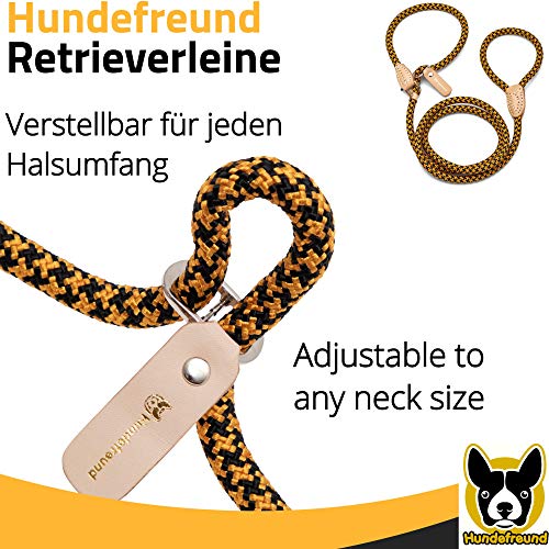Retrieverleine mit Zugstopp 200 cm für kleine und große Hunde