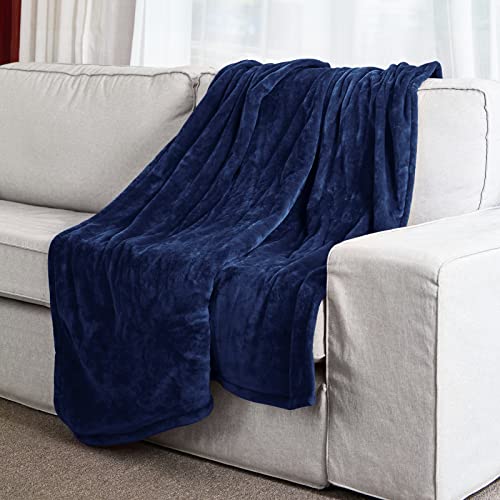 Heated Blanket Electric Throw, 10 Levels & 4H Timer Auto-Off, Machine Washable, Soft Flannel Sherpa Full Body Warming, Sofa Bed Office Use, Heating Blanket 50" X 60", Blue #TOP3