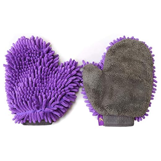 Hertzko 2 Pack Pet Drying Towel Mitt Ultra Absorbent - Great for Drying Dog or Cat Fur After Bath