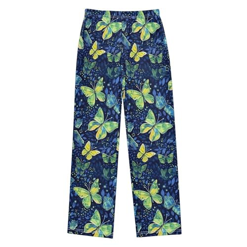 Long Pajama Pants Elastic Waist PJ Bottoms with Pockets S A1109072