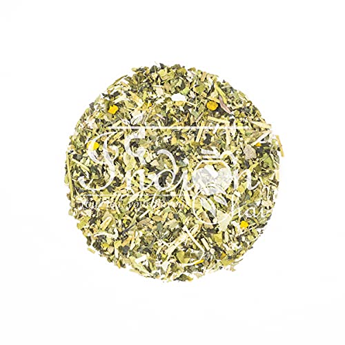 Image of The Indian Chai - Lung Cleanse & Detox Tea 100g with Burdock Root, Valerian, Mullein, Eucalyptus, Gingko Biloba & Licorice for Respiratory Health - Caffeine Free Herbal Infusion