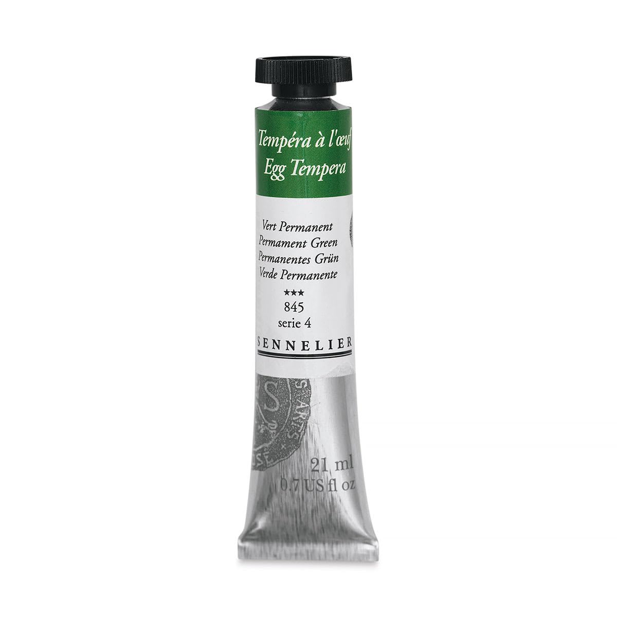 Sennelier Green : Egg Tempera Paint : 21Ml : Permanent