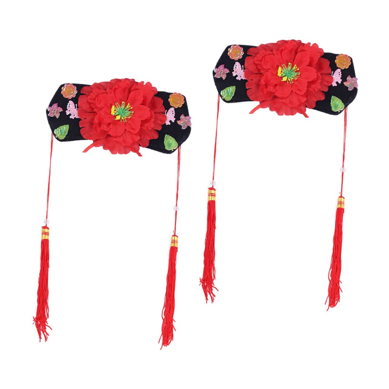 Wedding headwear,4 Pcs Tricky Headband Traditional Chinese Style Headdress Chinese