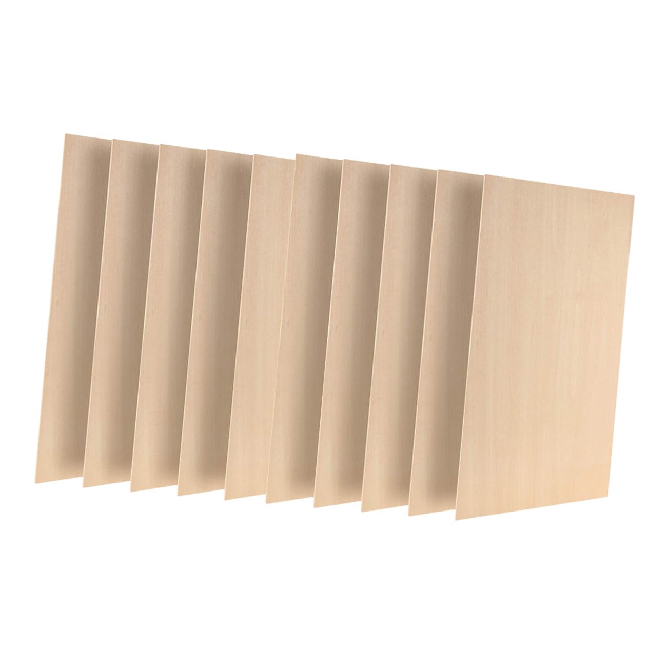 Operitacx 10stücke Rechteckige Holzplatten zum Basteln Unlackierte Sperrholzplatten Rohholzbretter für Diy-projekte