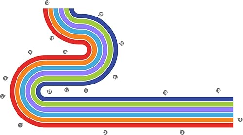 Miniatura 8 de Calcomanías de pared geométricas de líneas simples y bohemias extraíbles, 3D, colorido arco iris, calcomanías de pared de línea abstracta para