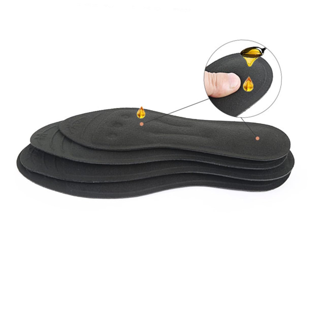 3stücke Tpu Flüssige Massagesohlen Für Schuhe Glycerin Gefüllte Einlegesohlen Zur Schmerzlinderung Bei Plantarfasziitis Schwarz Xs Orthopädische Unterstützung Und Komfort