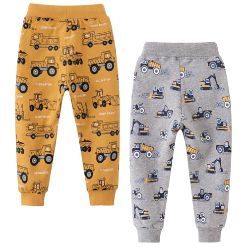 Image of Little Boys Jogger Pants Toddler Boys' Drawstring Elastic Waist Cotton Casual Sweatpants 1PC / 2 PCS Set
