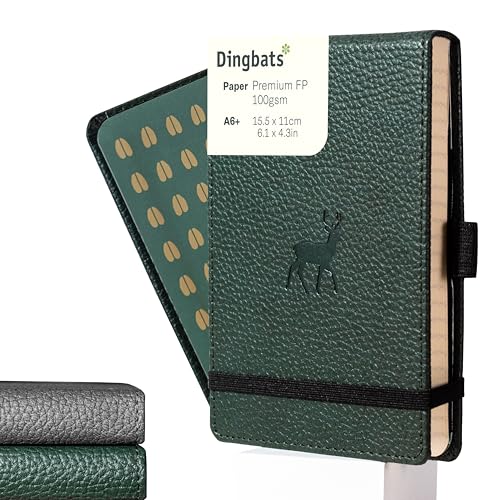 Carnet de notes A6 blanc Dingbats Faune Reporter couverture rigide