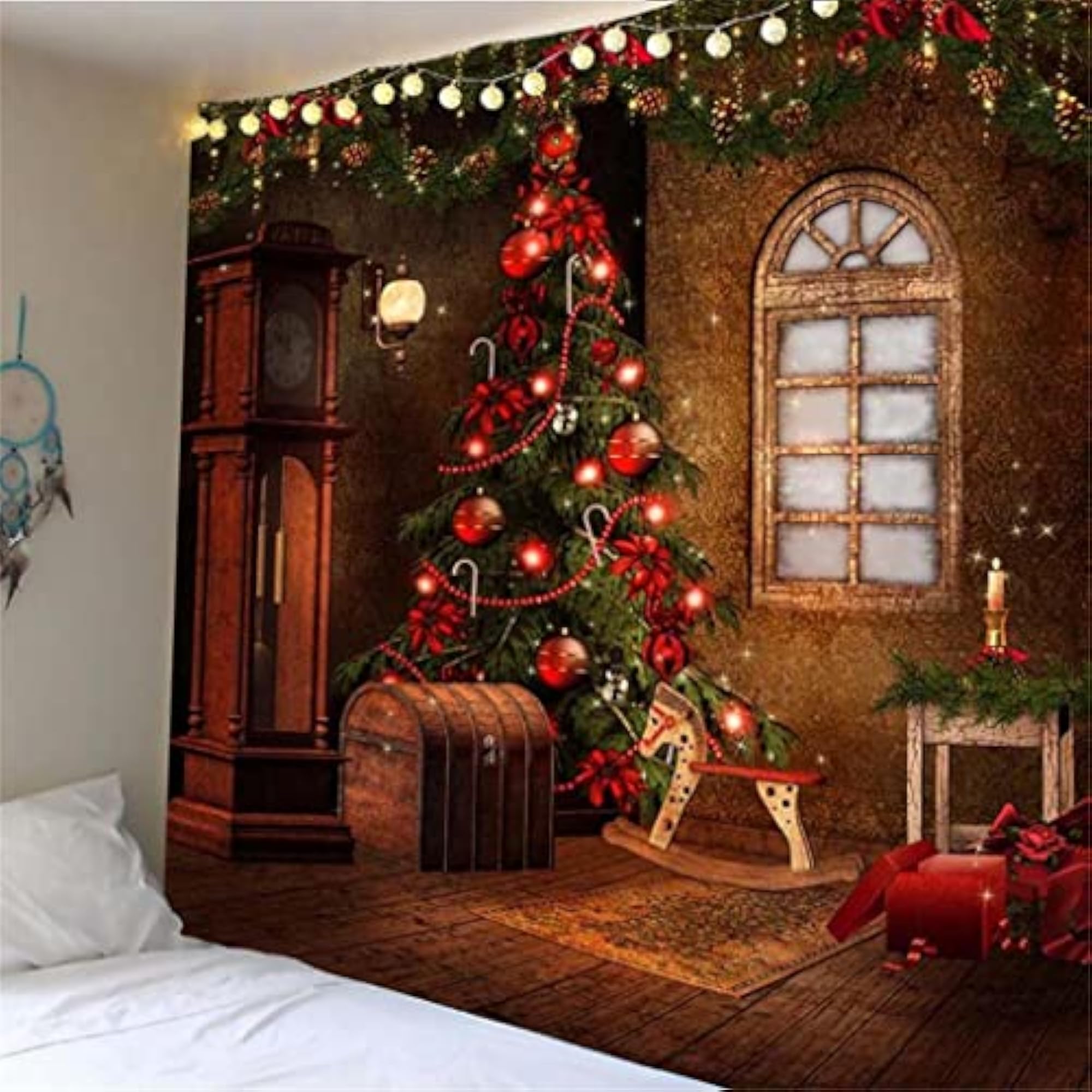 3D Christmas Tapestry Wall Hanging