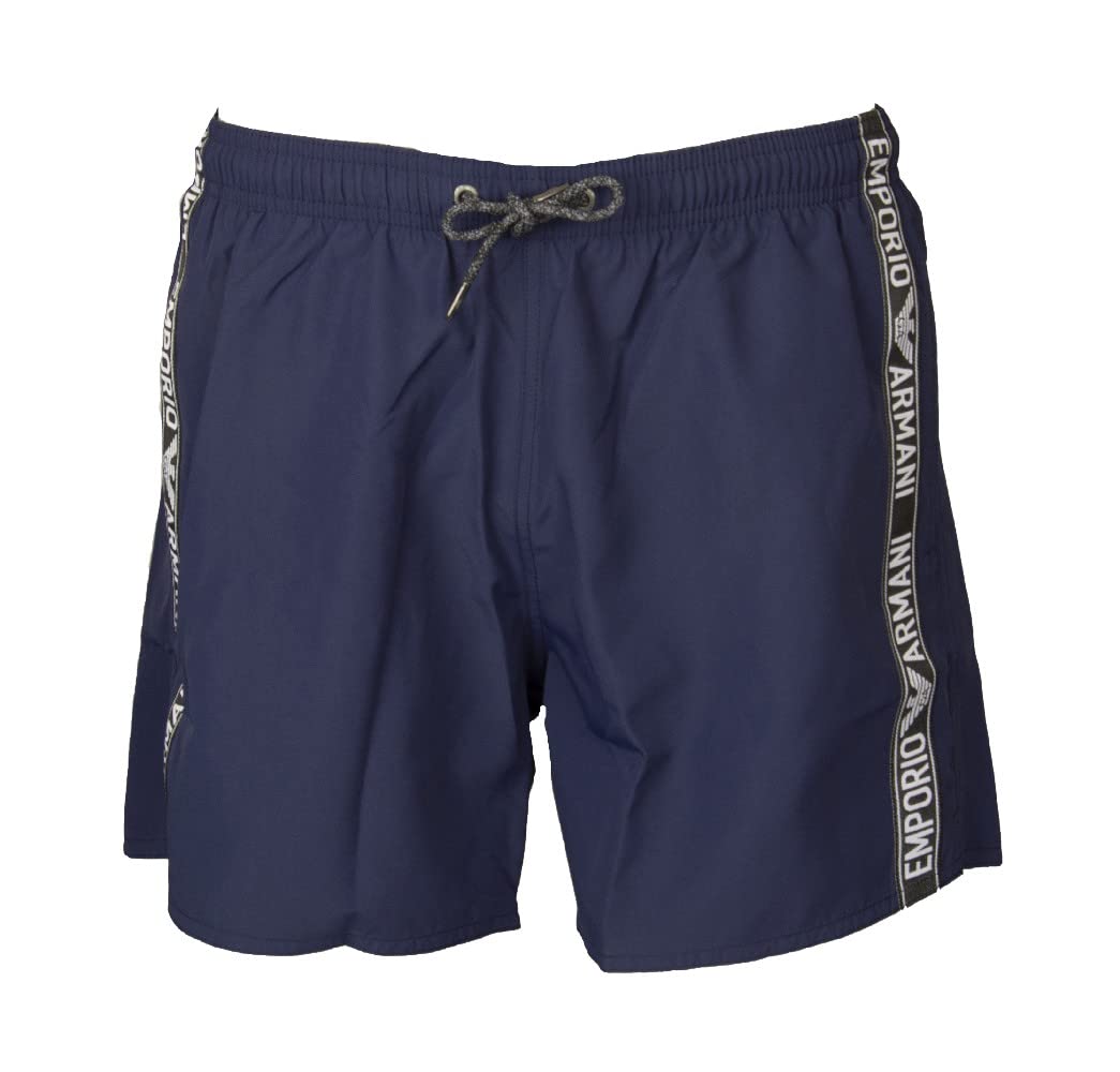 EMPORIO ARMANI Męskie kąpielówki kąpielówki basen szorty z kieszeniami i sznurkiem na zewnątrz Artykuł 211740 3R443