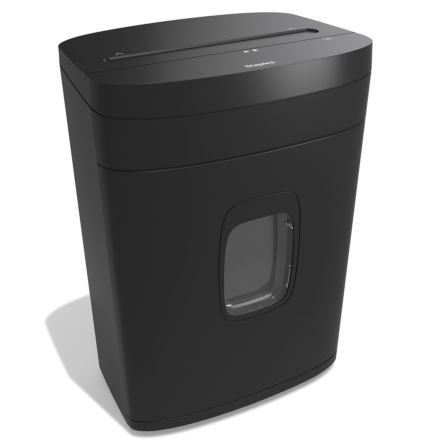 Staples Paper Shredder, 12-Sheet Micro-Cut, Anti-Jam, for Office & Home Use with 5 Gallon Pull-Out Bin, Black