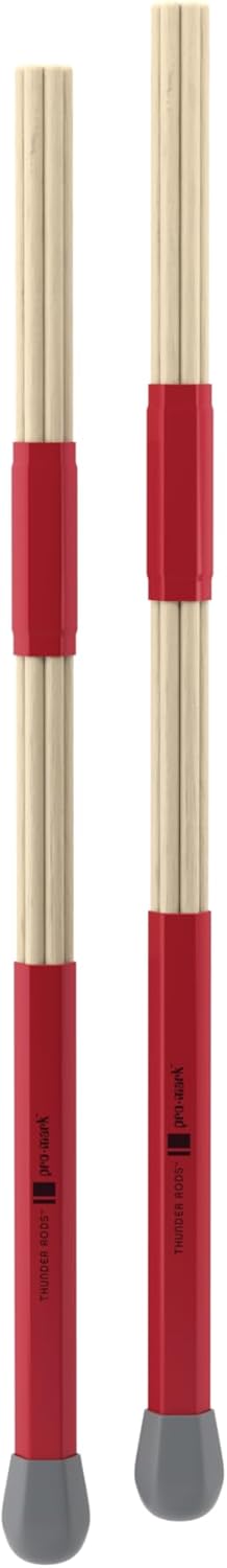 ProMark Thunder Rods Drum Sticks - T-Rods Dowel Drumsticks - Quiet, For Small Performances - 2B, .675" Diameter - 16" Length - 1 Pair