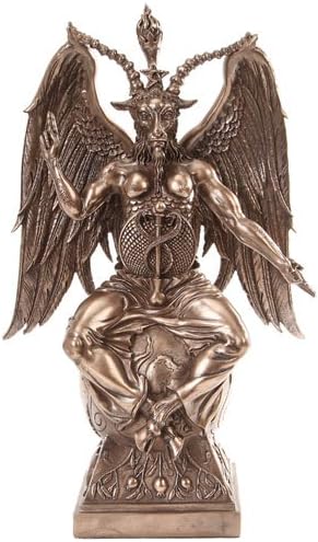 Pacfic Trading - Estatua grande de Baphomet en pedestal