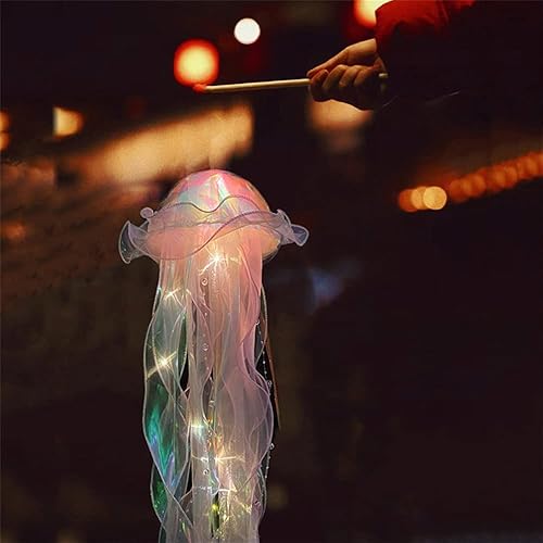 Miniatura 6 de chislim Lámpara decorativa de medusa, decoración de medusas colgantes, lámparas decorativas de fiesta para bebés, niños, regalo para niñas de