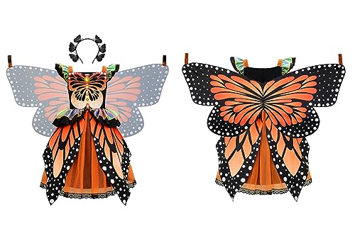 Disfraz de mariposa Monarch para niñas 8/140 miniatura 3