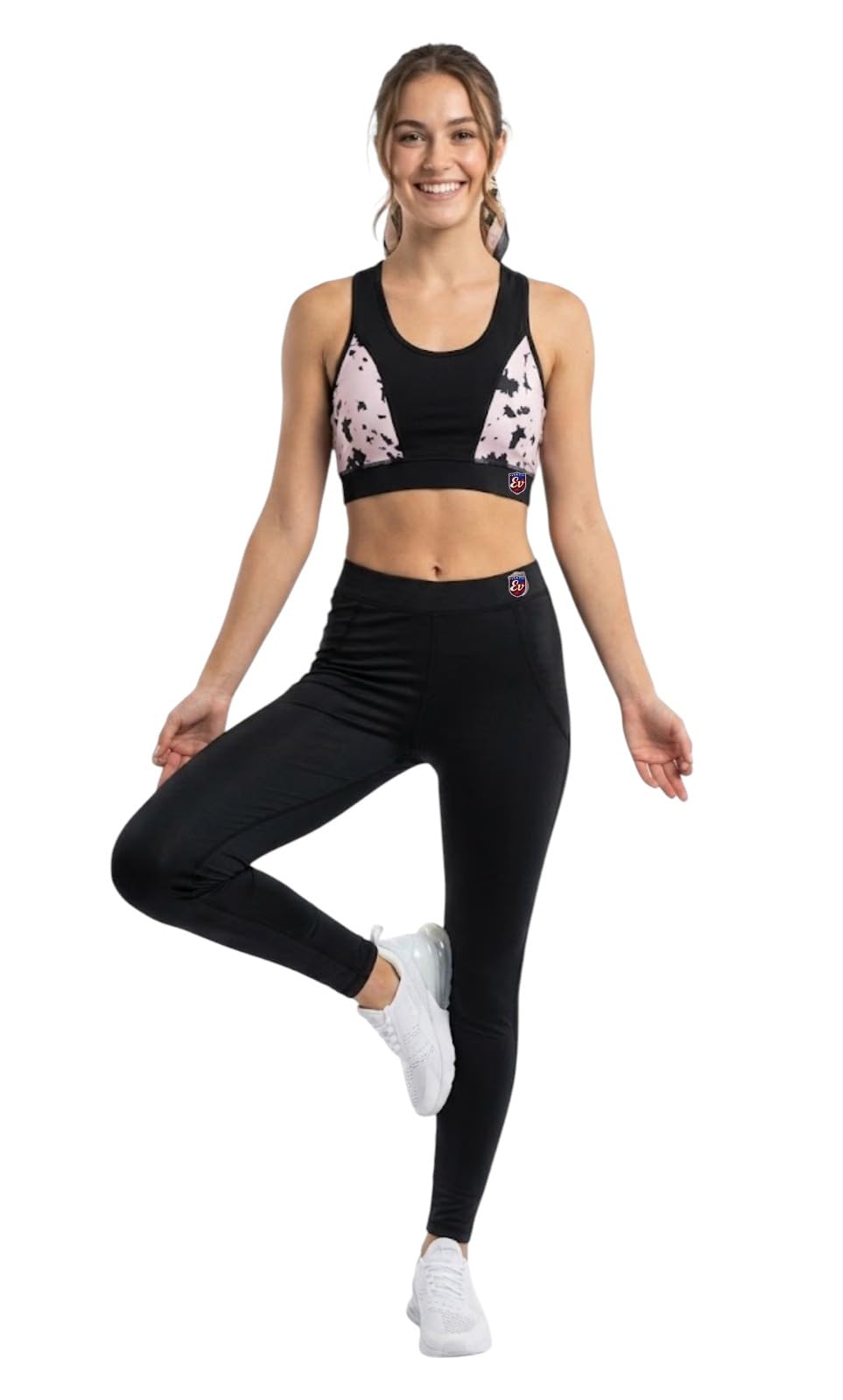 elen vosky Women's Activewear Set | Racerback Sports Bra & High Waist Gym Leggings | Dual Side Pockets | Stretch Workout Outfit for Yoga, Gym, Running & Fitness-picture-21