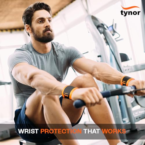 Image of Tynor Wrist Support (Neo), Black & Orange, Universal, 1 Pair