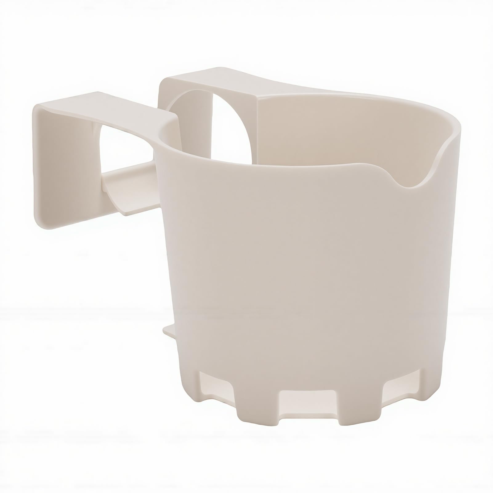 Cocoarm Portabicchieri a Bordo Piscina Confezione da 4 Portabevande in ABS con Morsetto su Portabevande per Piscina 5,9 X 3,9 X 3,4 Pollici per Piscine Fuori Terra Barra Superiore Rotonda per (WHITE)