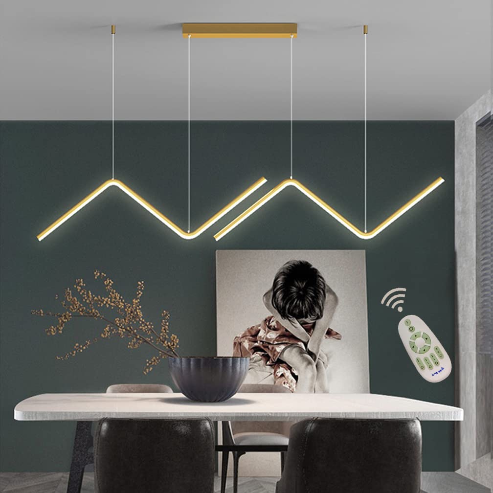Plafonnier îlot de cuisine variable avec télécommande acrylique 30W - 6