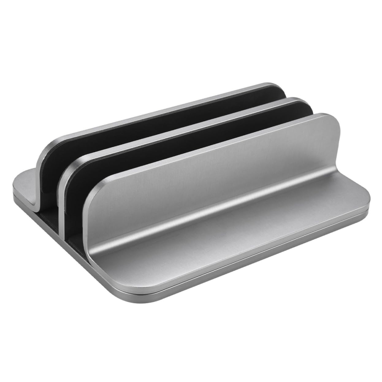 Mikinona Soporte Vertical Dual para Portátiles de Aluminio Base Estable para Ordenadores y Tablets de y Resistente para Oficina
