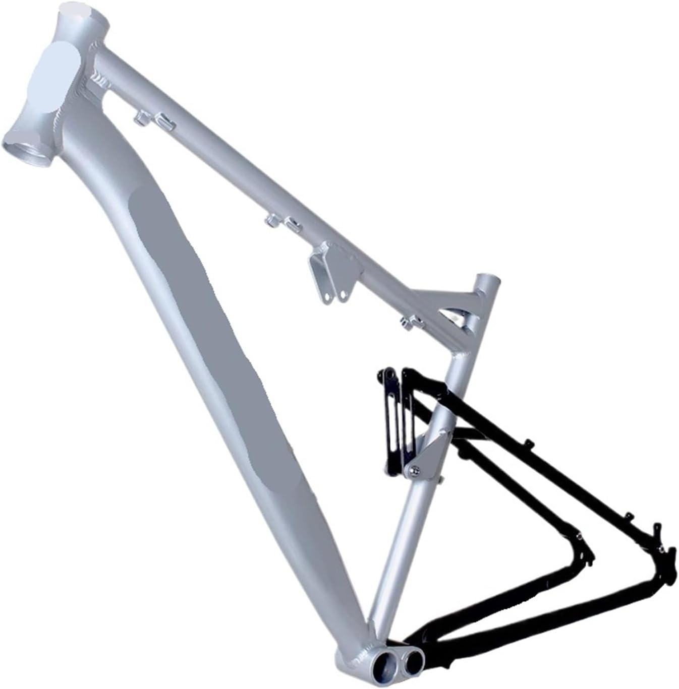 Mountain Bike Suspension Frame 26/27.5x19 Four-Bar Linkage Compatible with 1.5-2.25" Wheelsets