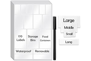 Transparent Removable Stickers for Organization and Storage