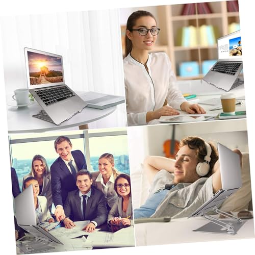 Soporte ajustable de aluminio para notebook KOMBIUDA miniatura 3
