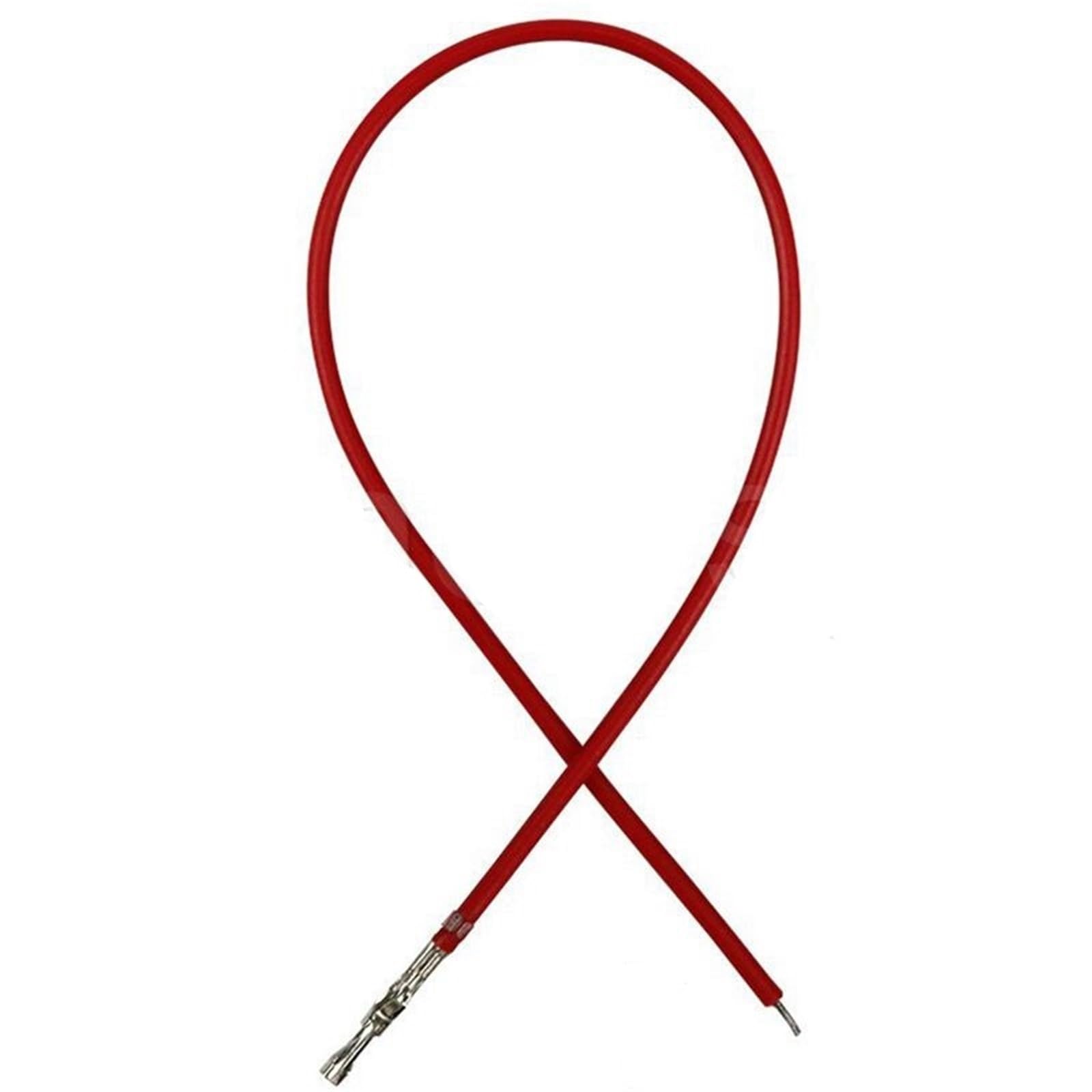 100 Stück MX2.54-Stecker mit Gürtelschnalle, Anschlussdraht, elektronischer Draht, Einzel-/Doppelkopf, ohne Gehäuse, 24 AWG, 2,54 mm(Blue,Single Head,500MM)