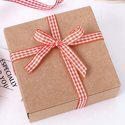 Laribbons 3/8 Inch Plaid Ribbon Set - 10 Colors 5 Yard Each Total 50 Yds Per Package #TOP1