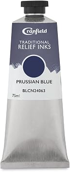 Cranfield Traditional Relief Ink - Prussian Blue, 75 ml