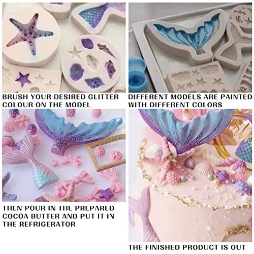 E-Kongton Glitter commestibile per 8 colori