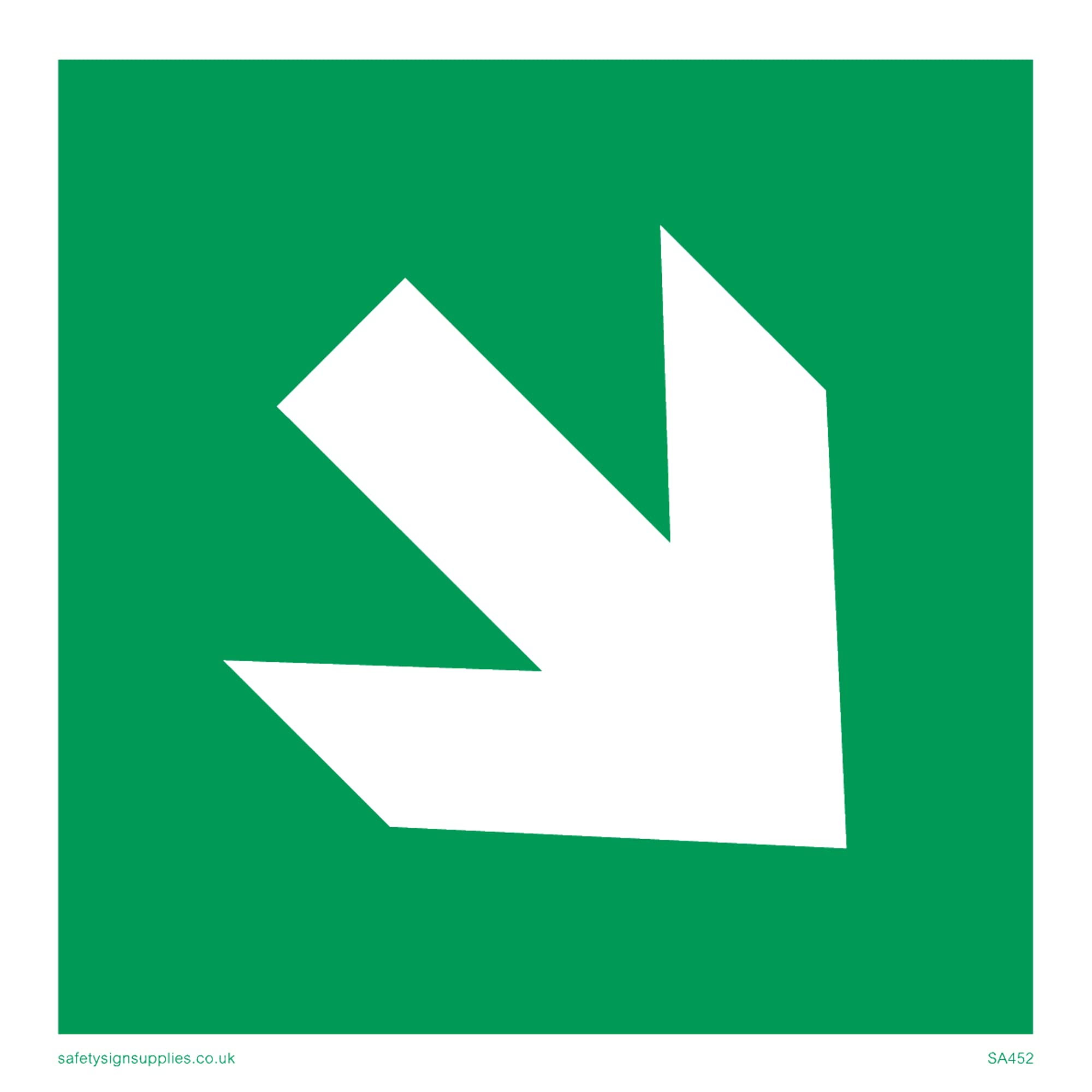 Pack of five - Arrow Symbol Only Sign - 100x100mm - S10