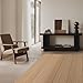 MatEssenz 3x5 ft Washable Area Rug, Textured Natural Woven Low-Profile Entryway Rug with Non-Slip Backing, Neutral Light Brown Accent Rug for Bedroom, Living Room