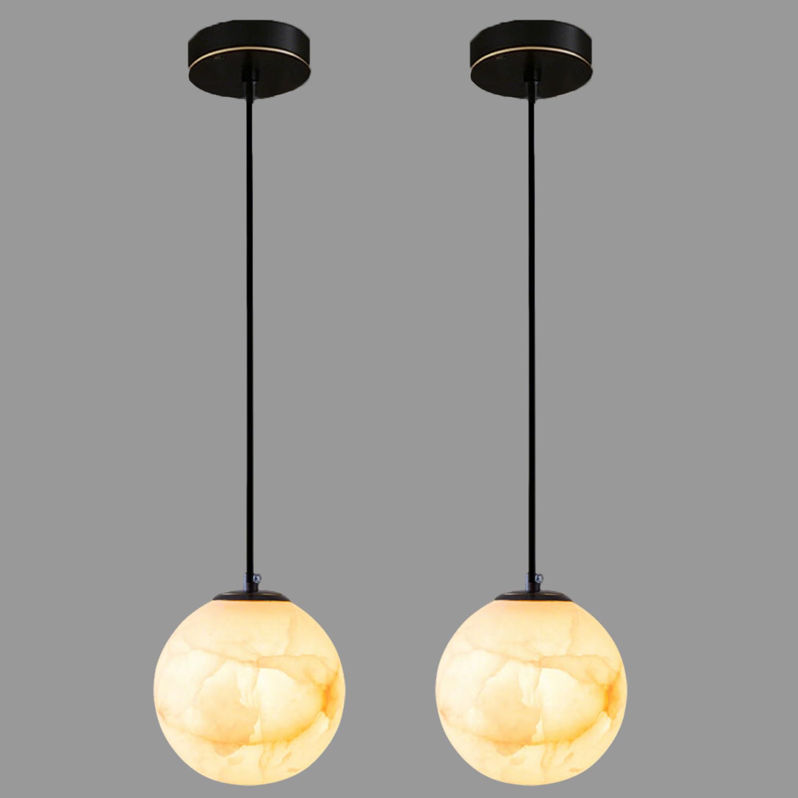 Suspension en albâtre anti-éblouissement LED 3000K pour chambre